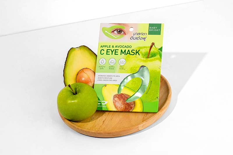 Baby Bright มาส์กรอบดวงตา Apple & Avocado C Eye Mask 3.5 กรัม (1 คู่)