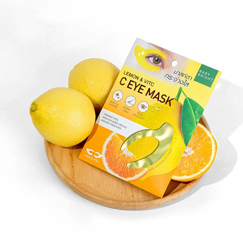 Baby Bright มาส์กรอบดวงตา Lemon & VitC C Eye Mask 3.5 กรัม (1 คู่)