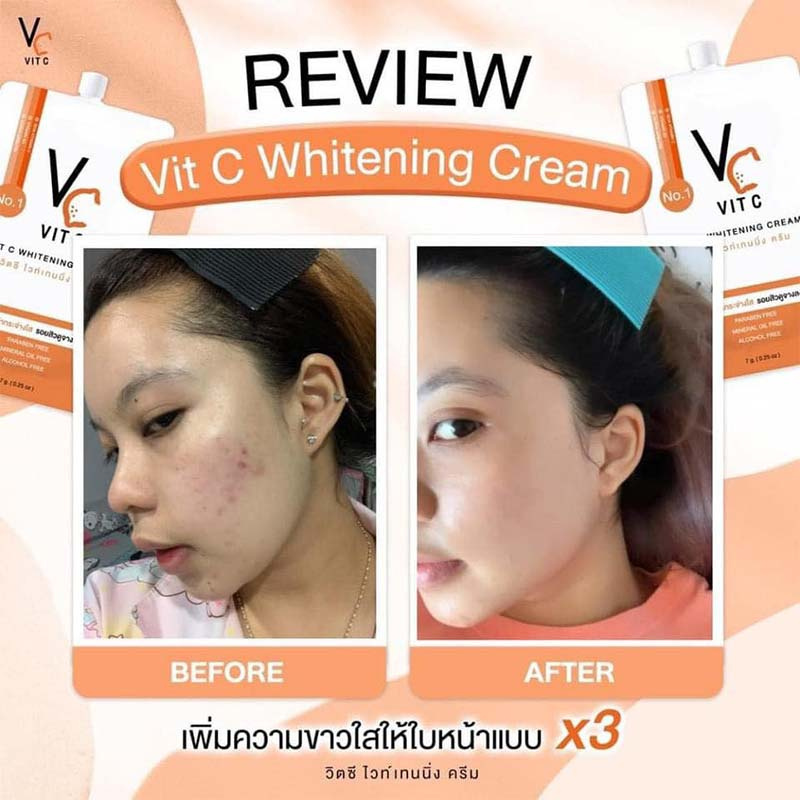 Ratcha Life ครีมบำรุงผิวหน้า Vit C Whitening Cream 7 กรัม (1 ชิ้น)