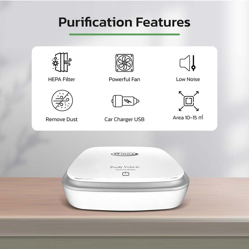 Gmax เครื่องฟอกอากาศในรถ รุ่น AP-001