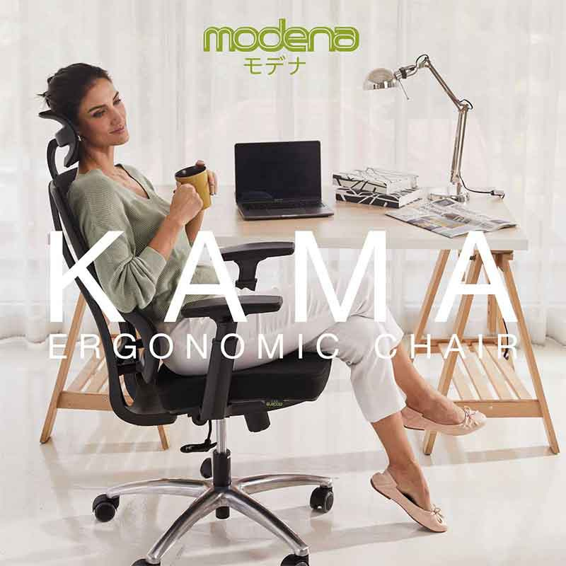 Modena เก้าอี้เพื่อสุขภาพ รุ่น Kama Pro สีดำ