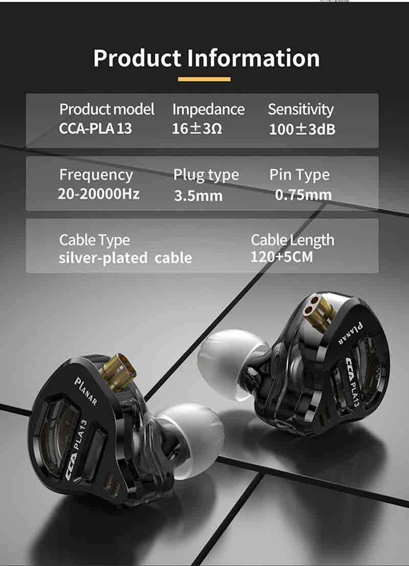 CCA หูฟัง In-Ear รุ่น PLA13