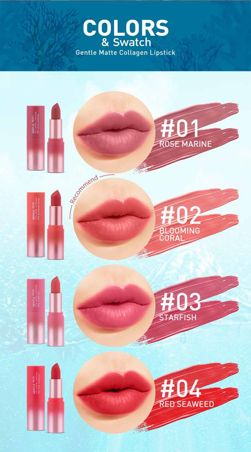 Baby Bright ลิปสติก Gentle Matte Collagen Lipstick 3.7 กรัม