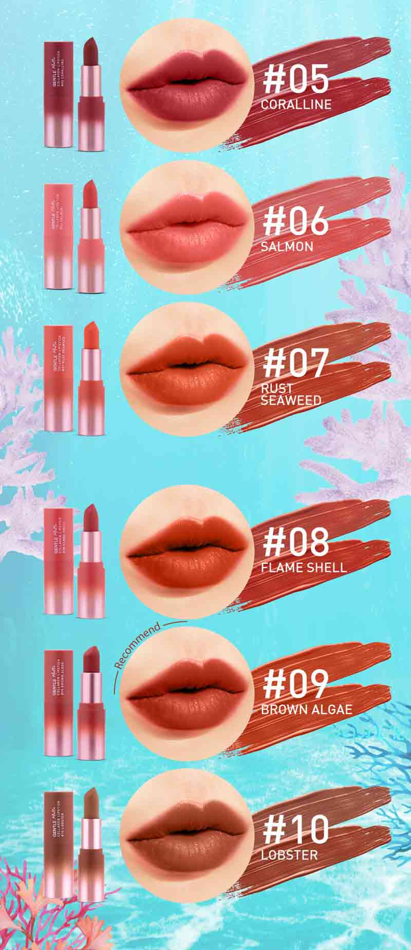 Baby Bright ลิปสติก Gentle Matte Collagen Lipstick 3.7 กรัม