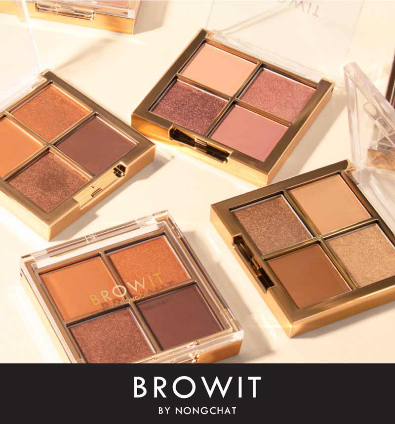 Browit พาเลทอายแชโดว์ Eyeshadow Palette 4x1 กรัม