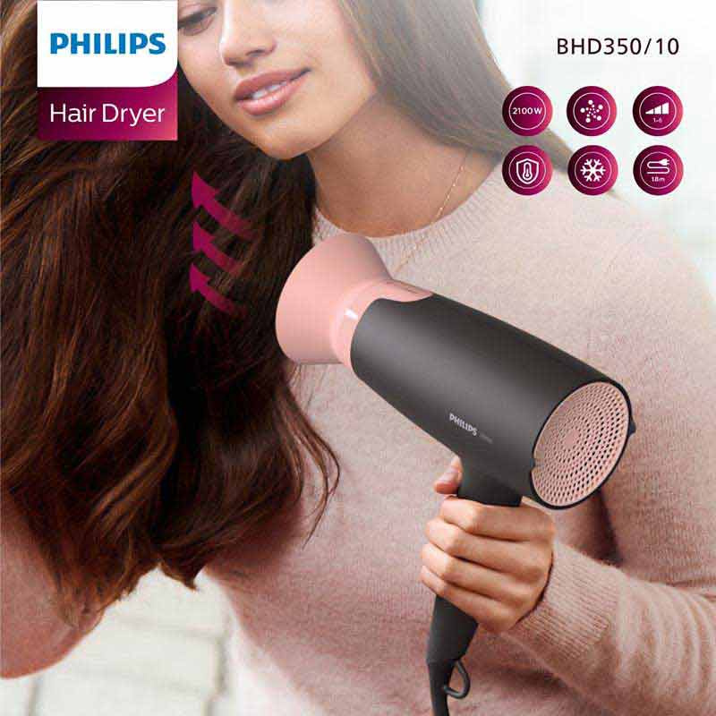 Philips ไดร์เป่าผม 2100W รุ่น BHD350-10