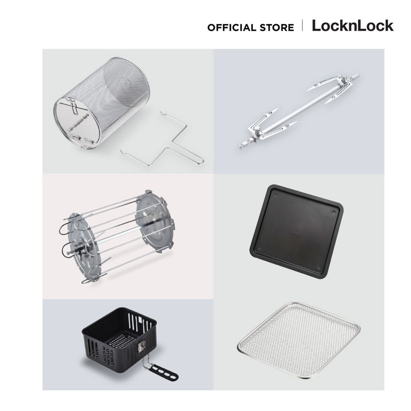 LocknLock หม้อทอดไร้น้ำมัน 12 ลิตร รุ่น EJF696BLK