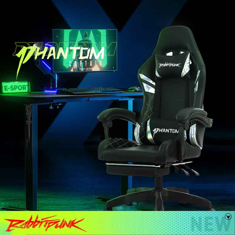 Rabbitpunk เก้าอี้เล่นเกม เก้าอี้เกมมิ่ง Gaming Chair ปรับความสูงได้ รุ่น Phantom STRB-PT