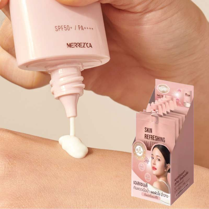 Merrezca ครีมกันแดด Skin Refreshing UV Essence 5 มล. (แพ็ก 6 ชิ้น)