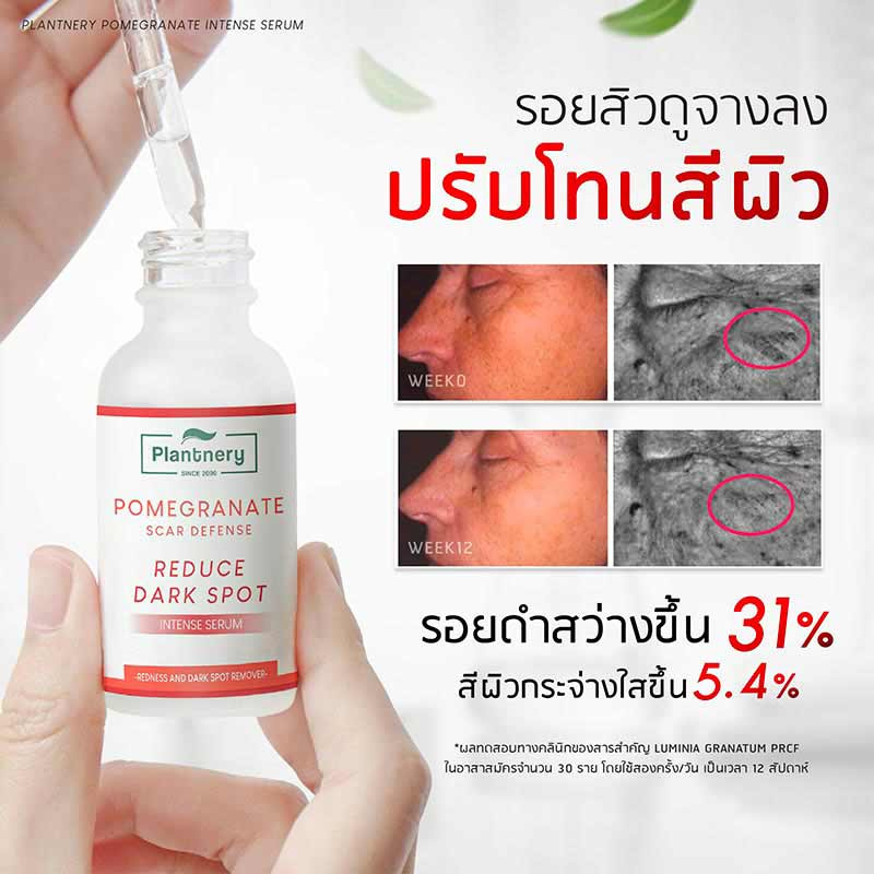 Plantnery เซรั่มทับทิม Pomegranate Intense Serum 30 มล.