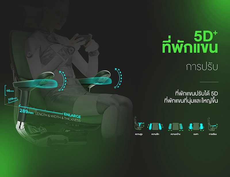 DF Prochair เก้าอี้เพื่อสุขภาพ รุ่น Ergo Elite Pro