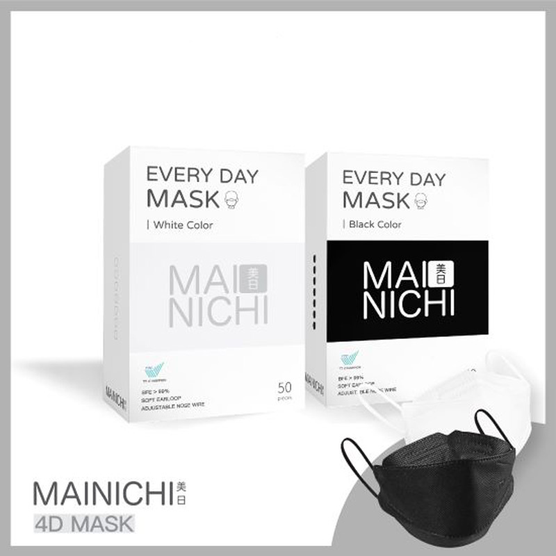 MAINICHI หน้ากากป้องกันฝุ่น Original 4D Face Mask (50 ชิ้น)