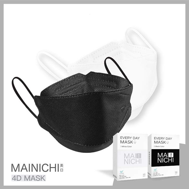 MAINICHI หน้ากากป้องกันฝุ่น Original 4D Face Mask (50 ชิ้น)