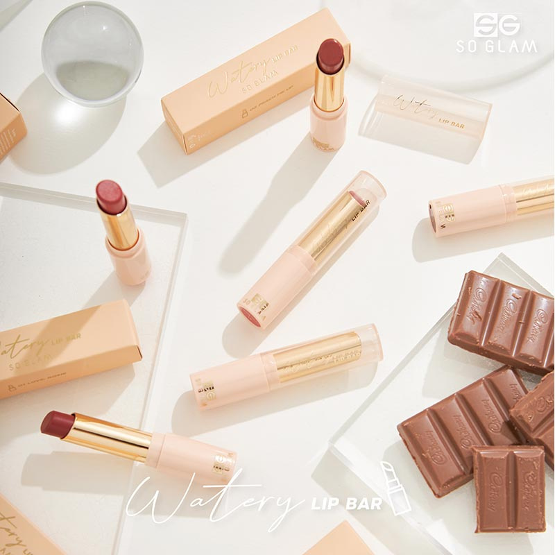 So Glam ลิปกลอส Watery Lip Bar 3 กรัม