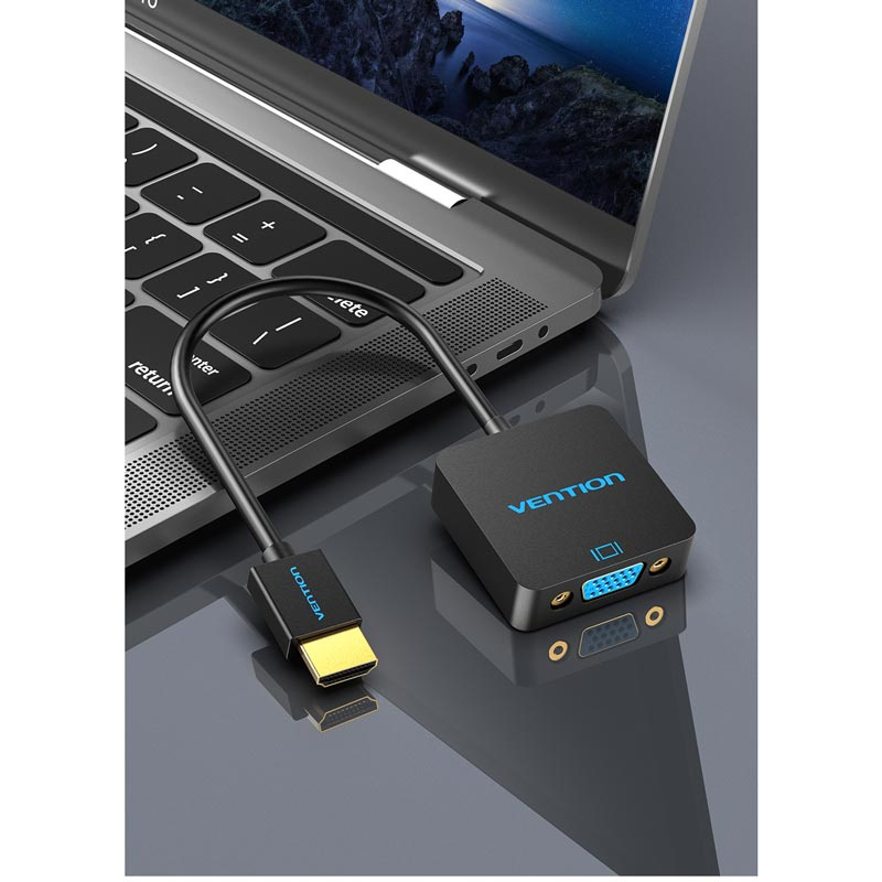 Vention สายแปลง HDMI เป็น VGA (ACRBB) 15 ซม.