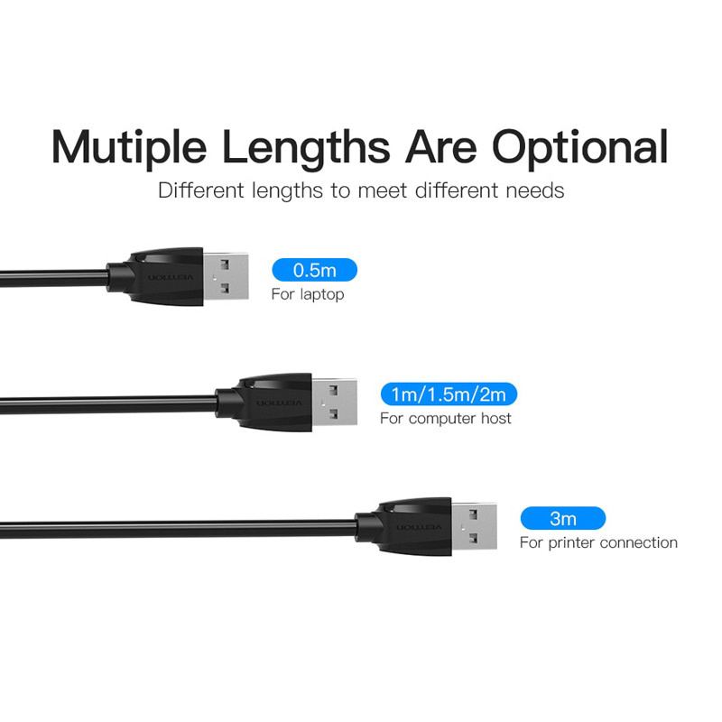 Vention สายต่อ USB3.0 (VAS-A45-B300) 3 เมตร