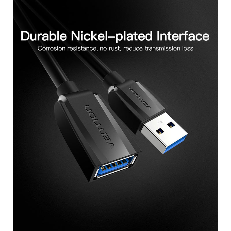 Vention สายต่อ USB3.0 (VAS-A45-B300) 3 เมตร