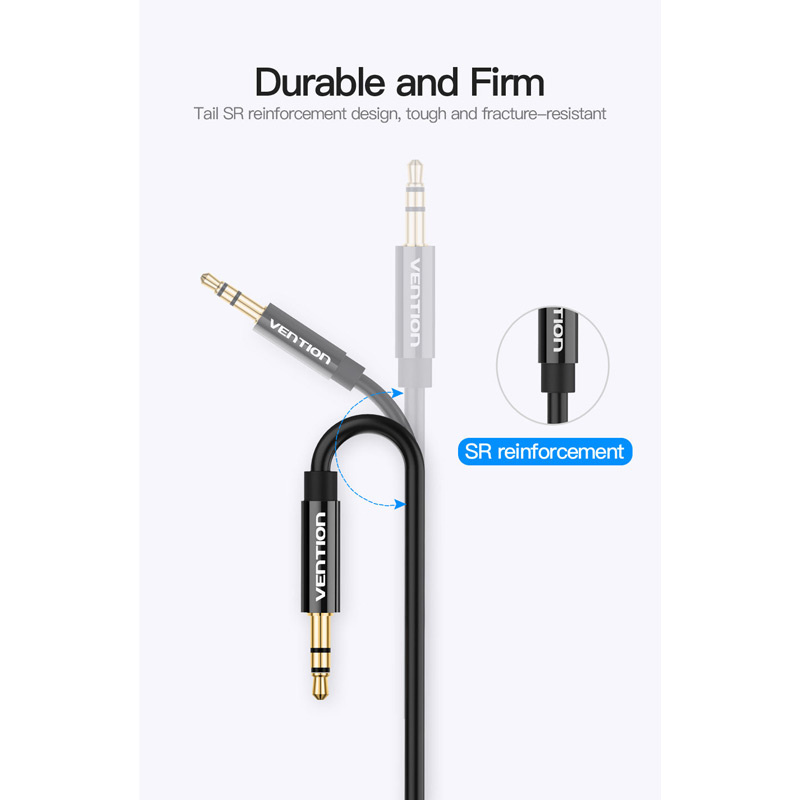 Vention สายแปลงขยายช่องหูฟัง 3.5 mm. (BBSBY) 30 ซม.