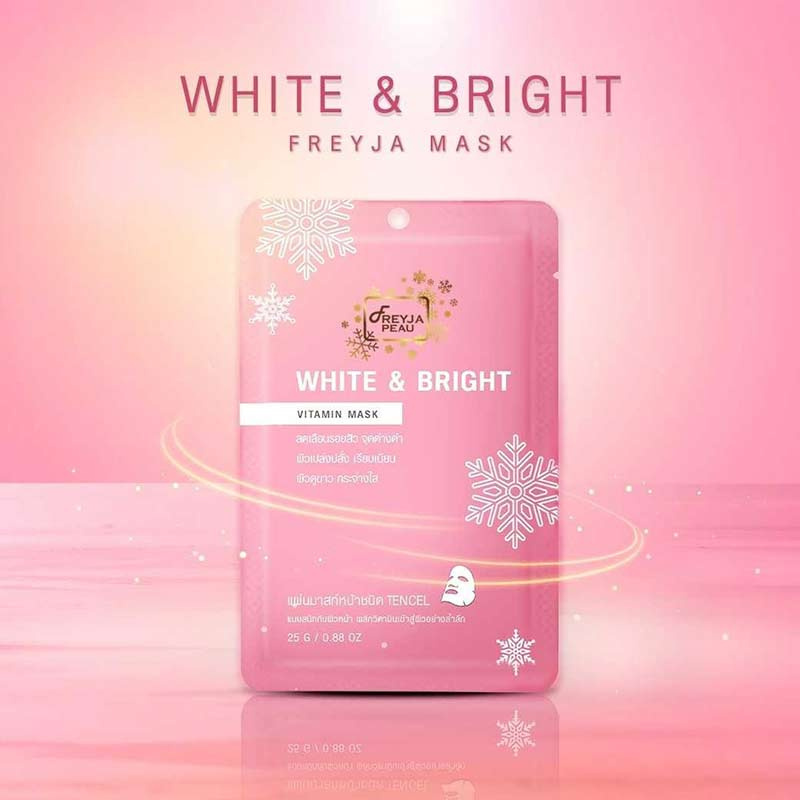 Freyja แผ่นมาส์กหน้า Peau White & Bright Vitamin Mask 25 มล.