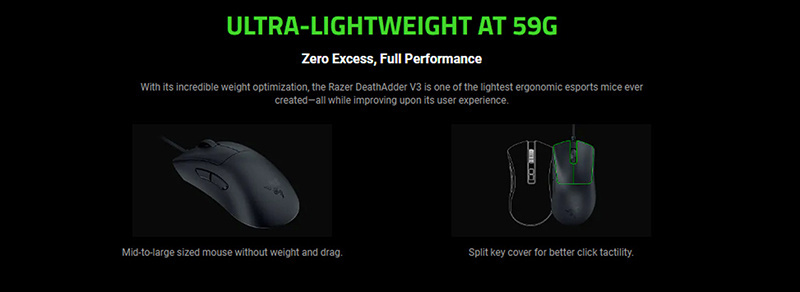 Razer เมาส์เกม Optical DeathAdder V3