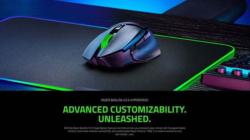 Razer เมาส์เกมไร้สาย Basilisk V3 X