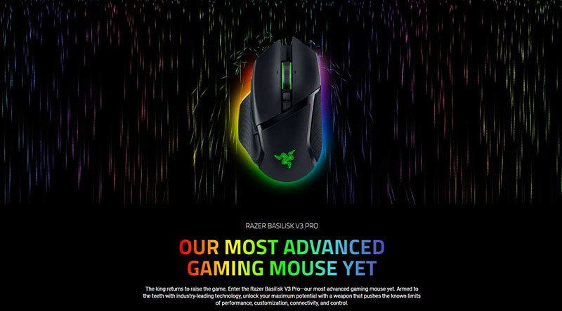 Razer เมาส์เกมไร้สาย Basilisk V3 Pro