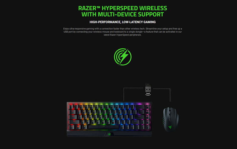 Razer เมาส์เกมไร้สาย Naga V2 Pro