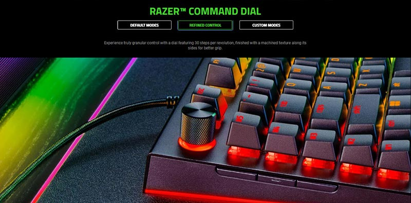 Razer คีย์บอร์ดเกม BlackWidow V4 Pro Yellow Switch (THAI)