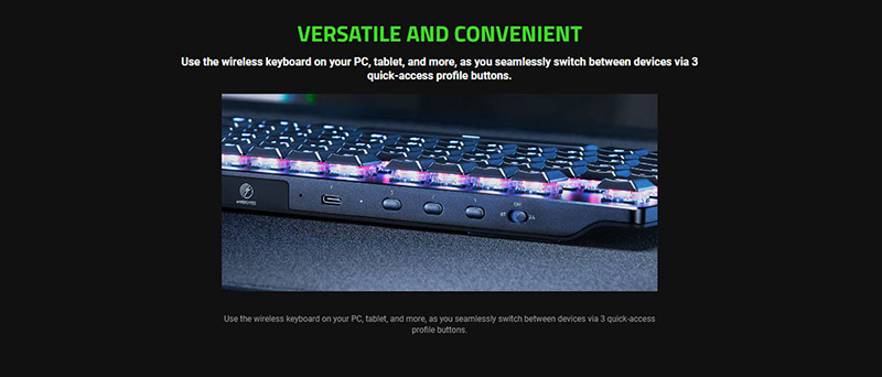 Razer คีย์บอร์ดเกม DeathStalker V2 Pro Tenkeyless Linear Optical Switch (EN)