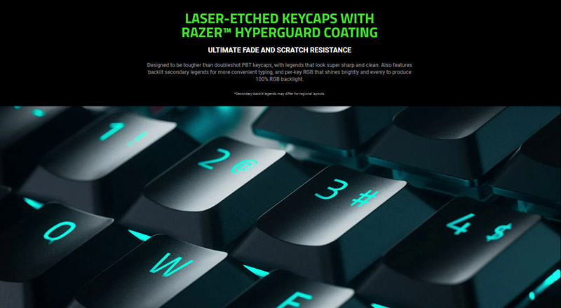 Razer คีย์บอร์ดเกม DeathStalker V2 Pro Tenkeyless Linear Optical Switch (EN)