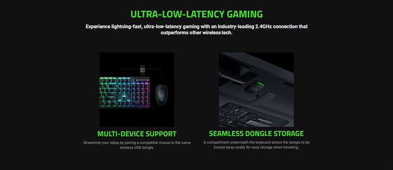 Razer คีย์บอร์ดเกม DeathStalker V2 Pro Linear Optical Switch (EN)