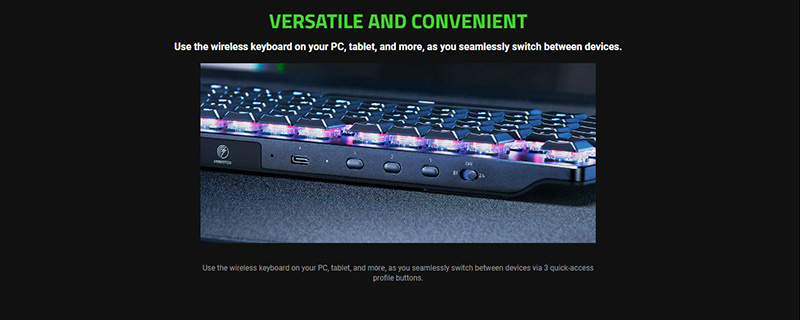 Razer คีย์บอร์ดเกม DeathStalker V2 Pro Linear Optical Switch (EN)