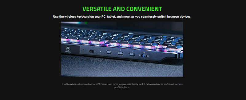 Razer คีย์บอร์ดเกม DeathStalker V2 Pro Clicky Optical Switch (EN)