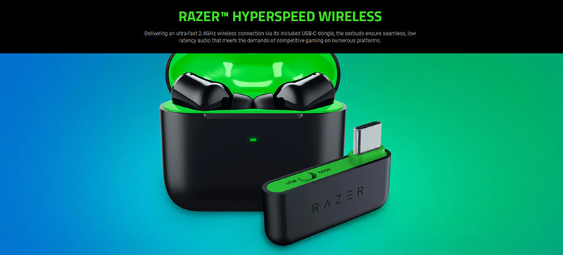 Razer หูฟังเกม True Wireless Hammerhead HyperSpeed Xbox Licensed