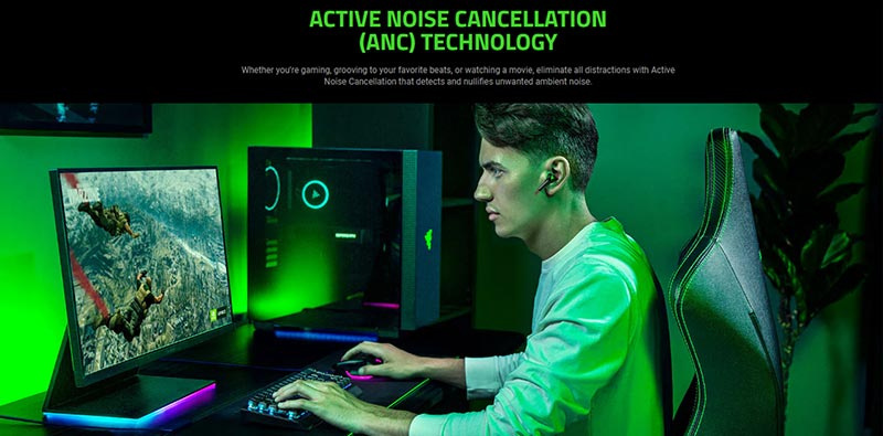 Razer หูฟังเกม True Wireless Hammerhead HyperSpeed Xbox Licensed