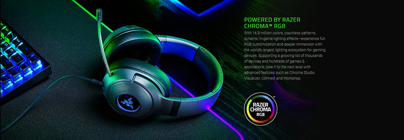 Razer หูฟังเกม Kraken V3 X