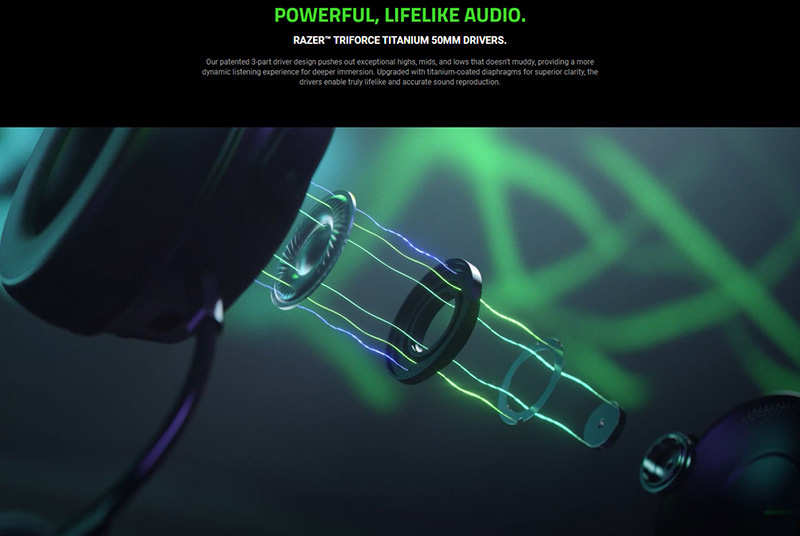 Razer หูฟังเกม Kraken V3 HyperSense