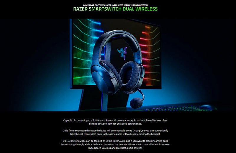 Razer หูฟังเกมไร้สาย Barracuda X