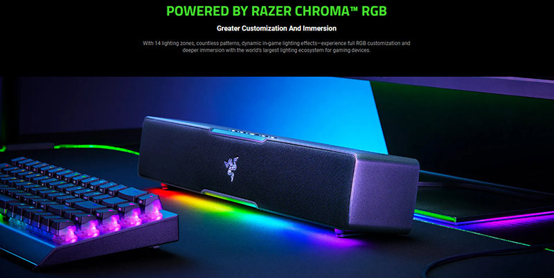 Razer ลำโพงซาวด์บาร์ Leviathan V2 X