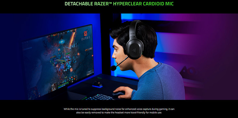 Razer หูฟังเกมไร้สาย Barracuda X PUBG BATTLEGROUNDS