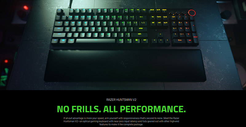 Razer คีย์บอร์ดเกม Huntsman V2 BATTLEGROUNDS (EN)