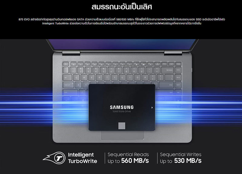 Samsung SSD รุ่น 870 EVO SATA3 2.5 4TB