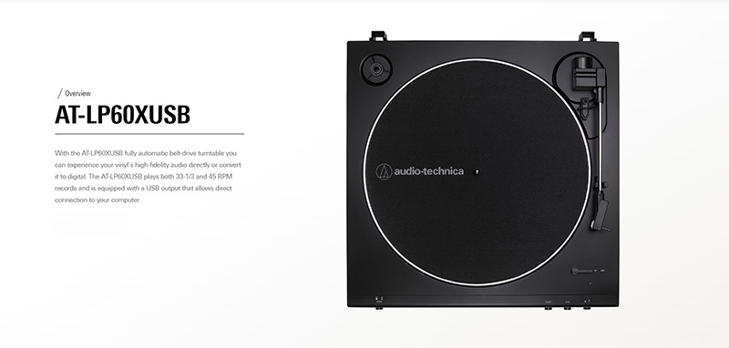 Audio Technica เครื่องเล่นแผ่นเสียง รุ่น AT-LP60XUSB