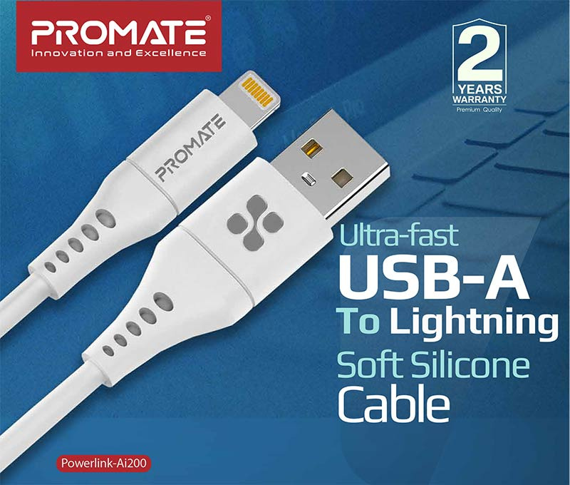 Promate สายชาร์จ Lightning รุ่น PowerLink-Ai200