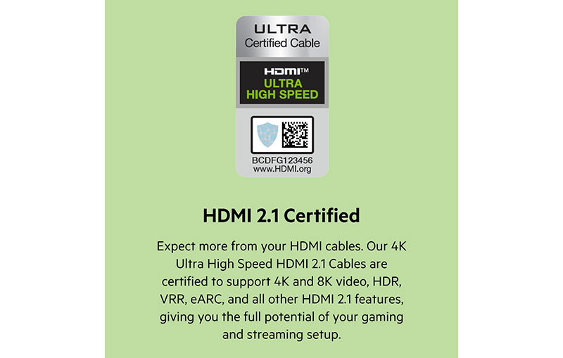 Belkin สายสัญญาณ 4K Ultra High Speed HDMI 2.1 (AV10175bt2MBKV2)