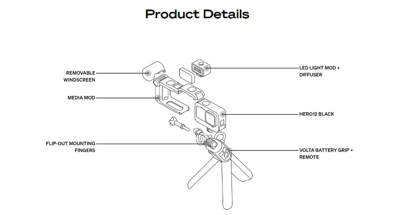 GoPro กล้อง Action รุ่น Hero 12 Creator Edition