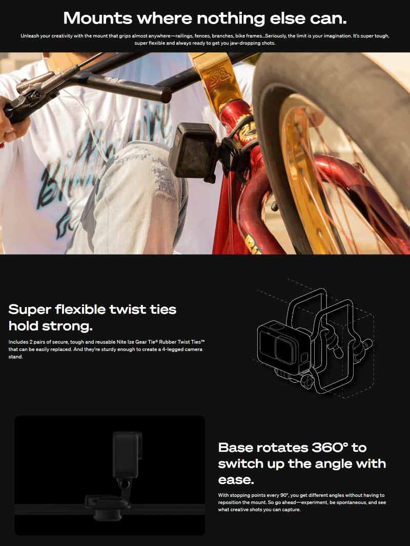 GoPro แท่นยึดกล้อง รุ่น Gumby Flexible Mount