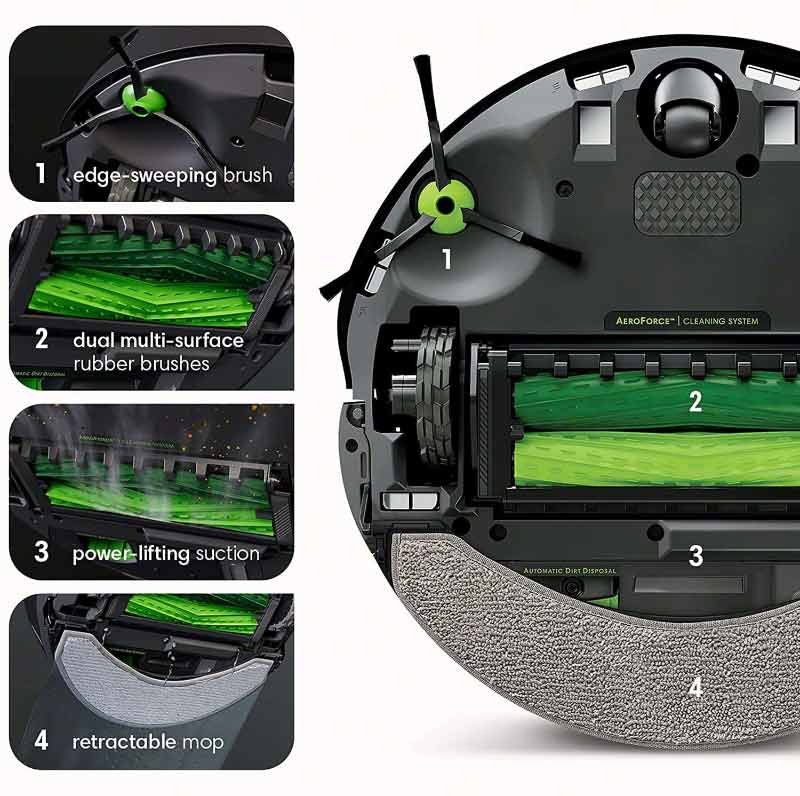 iRobot หุ่นยนต์ดูดฝุ่นและถูพื้น รุ่น Roomba Combo j7 Plus