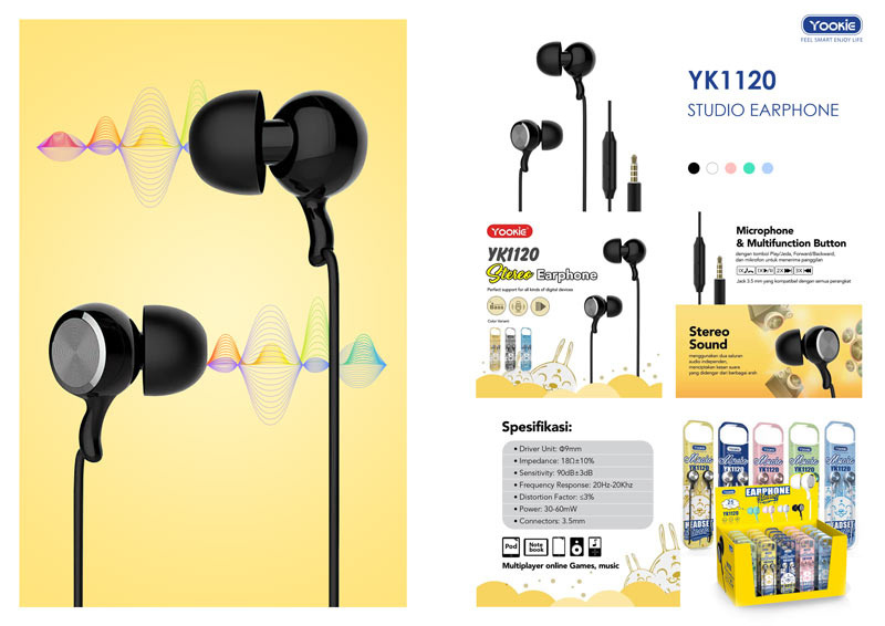 Yookei หูฟัง In-Ear รุ่น YK1120