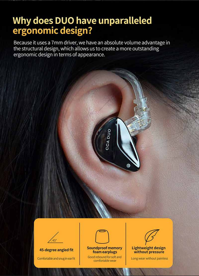 CCA หูฟัง In-Ear รุ่น DUO 